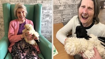 Manchester care home Residents make a new fluffy friend